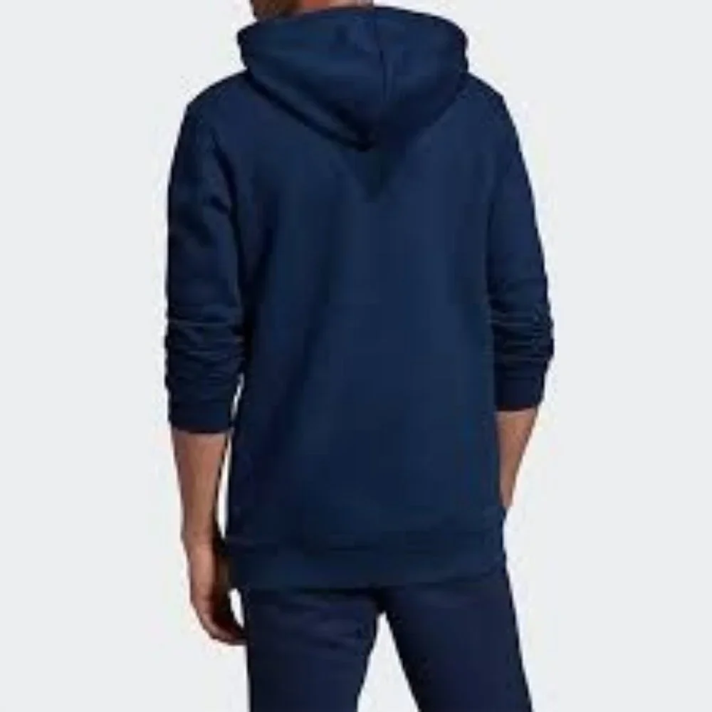 Adidas Men's Originals Trefoil Pullover Hoodie Navy White Size L NEW WITH TAGS! - Picture 2 of 3